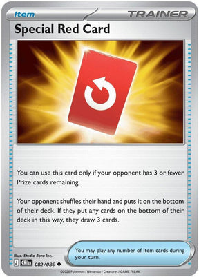 Special Red Card 082/086 — Chaos Rising Pokémon card