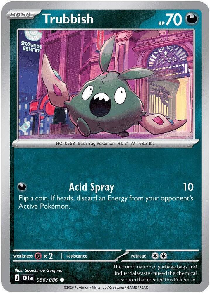 Trubbish 056/086 — Chaos Rising Pokémon card