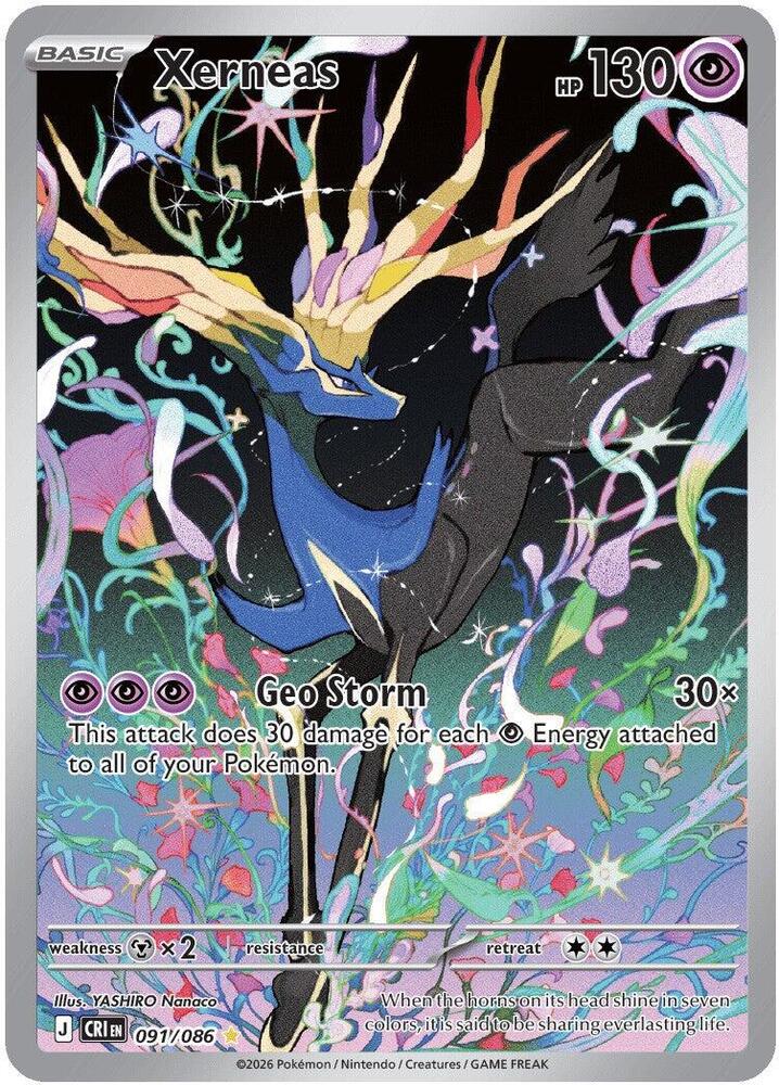 Xerneas 091/086 Holofoil — Chaos Rising Pokémon card