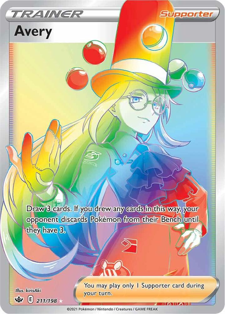 Avery 211/198 Holofoil — Chilling Reign Pokémon card