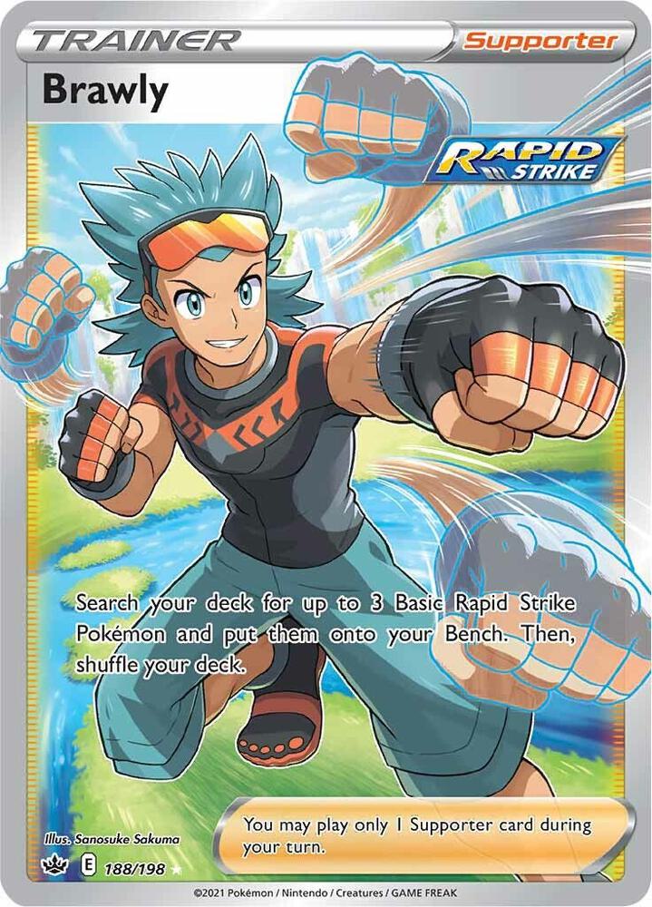 Brawly 188/198 Holofoil — Chilling Reign Pokémon card