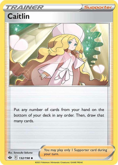Pokemon - Chilling Reign - Caitlin - 132/198 - Reverse Holofoil