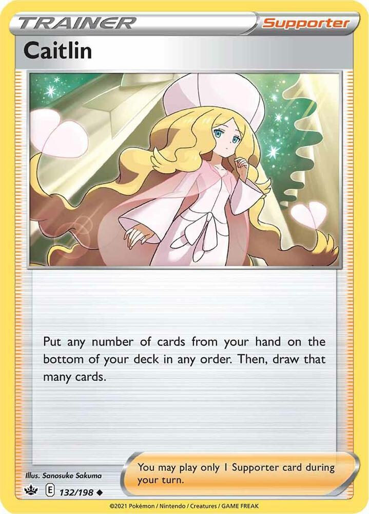 Caitlin 132/198 — Chilling Reign Pokémon card