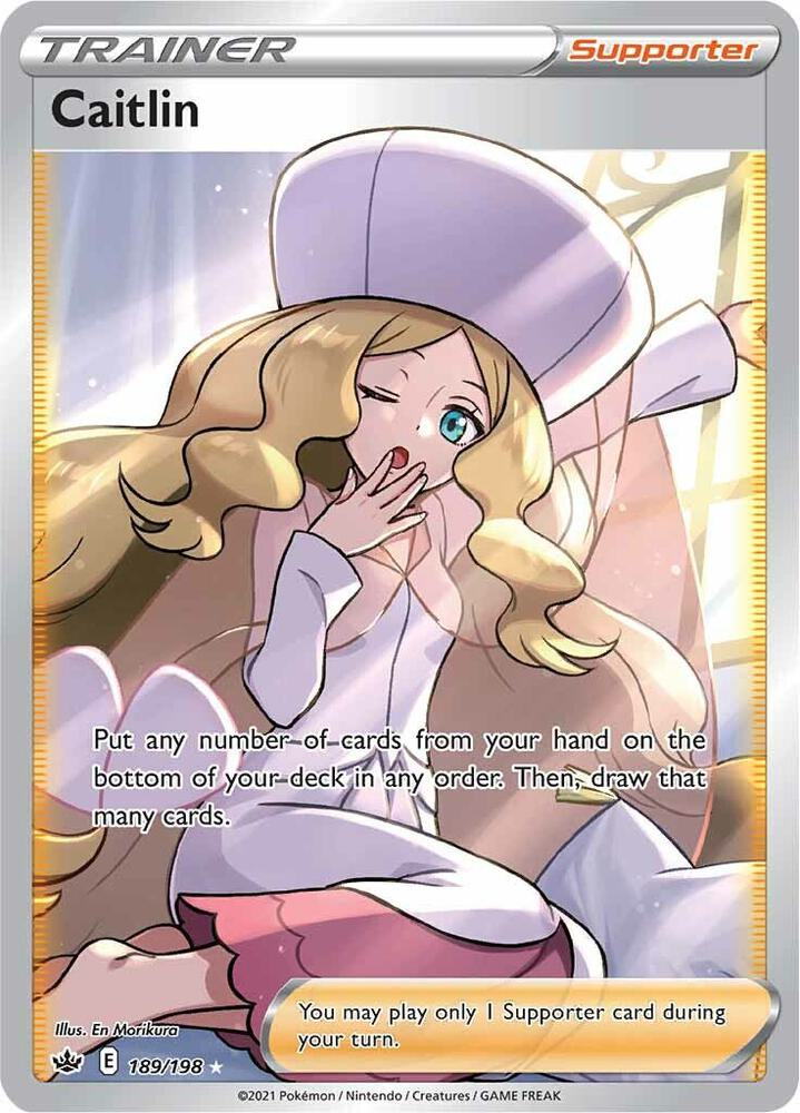 Caitlin 189/198 Holofoil — Chilling Reign Pokémon card