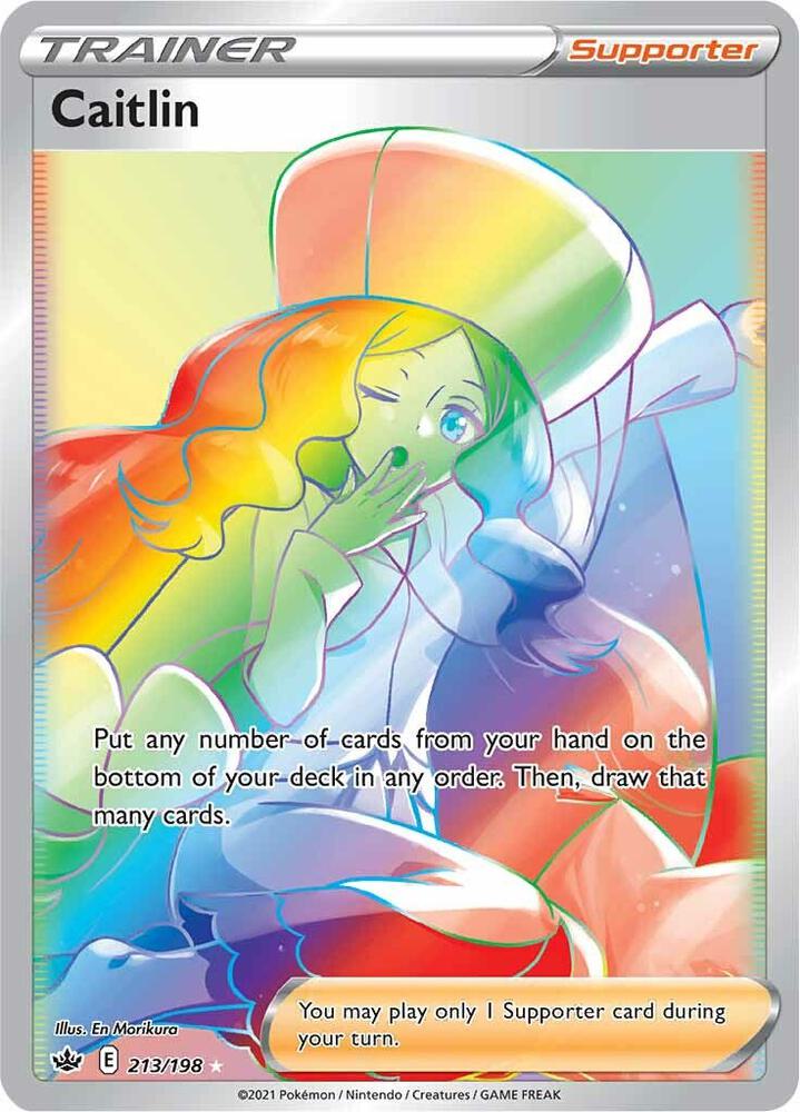 Caitlin 213/198 Holofoil — Chilling Reign Pokémon card