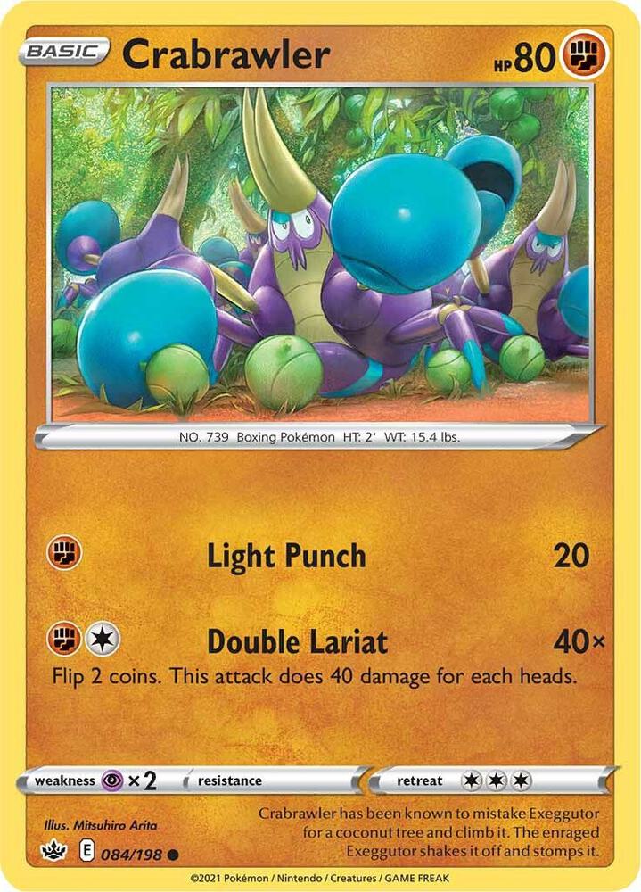 Crabrawler 084/198 — Chilling Reign Pokémon card