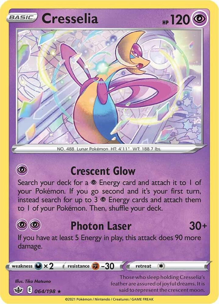 Cresselia 064/198 Holofoil — Chilling Reign Pokémon card