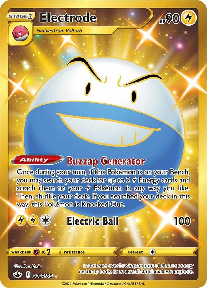 Electrode 222/198 Holofoil — Chilling Reign Pokémon card