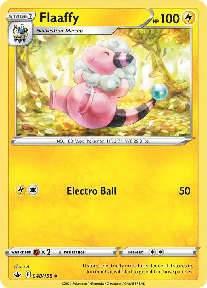 Flaaffy 048/198 Reverse Holofoil — Chilling Reign Pokémon card