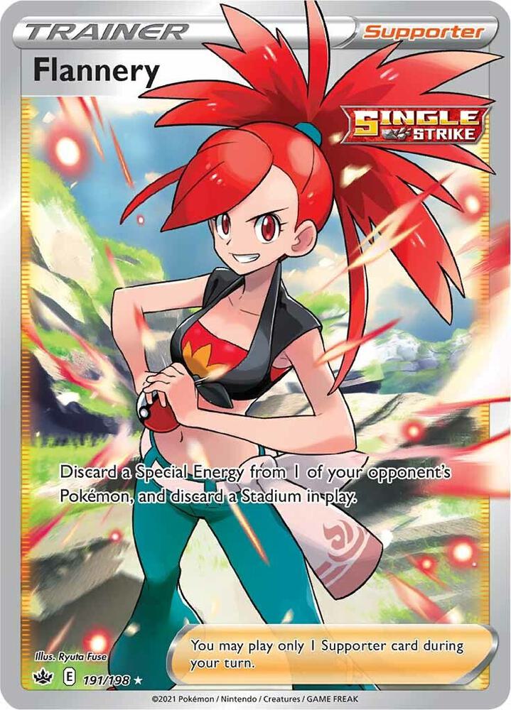 Flannery 191/198 Holofoil — Chilling Reign Pokémon card