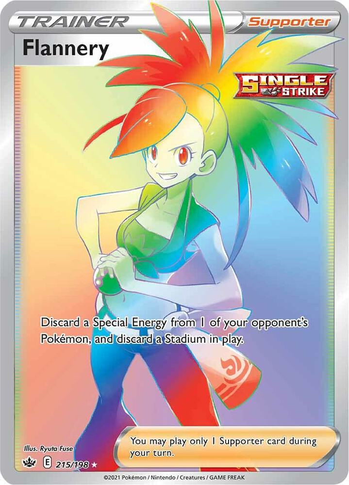 Flannery 215/198 Holofoil — Chilling Reign Pokémon card
