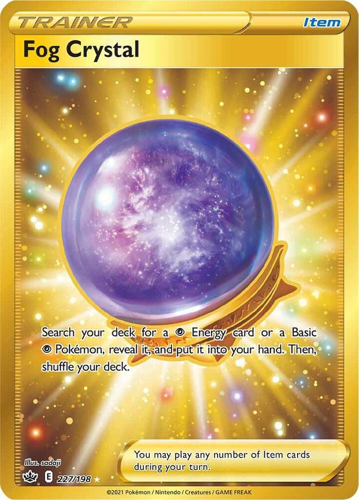 Fog Crystal 227/198 Holofoil — Chilling Reign Pokémon card
