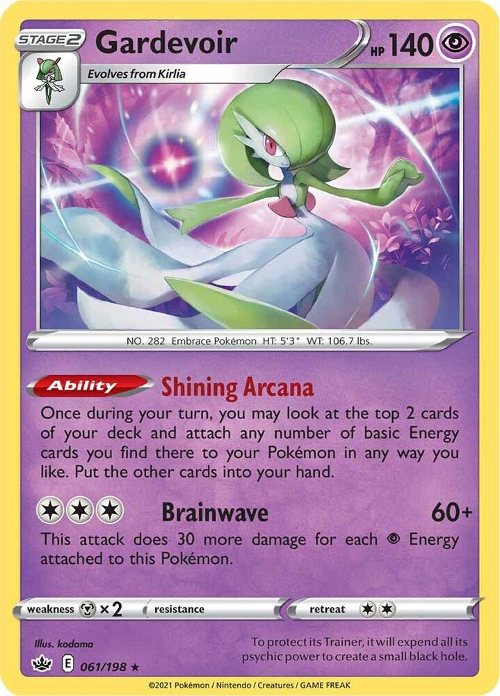 Gardevoir 061/198 Holofoil — Chilling Reign Pokémon card