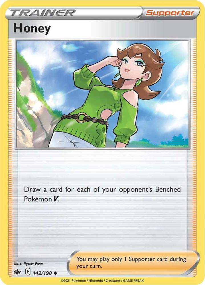 Honey 142/198 Reverse Holofoil — Chilling Reign Pokémon card