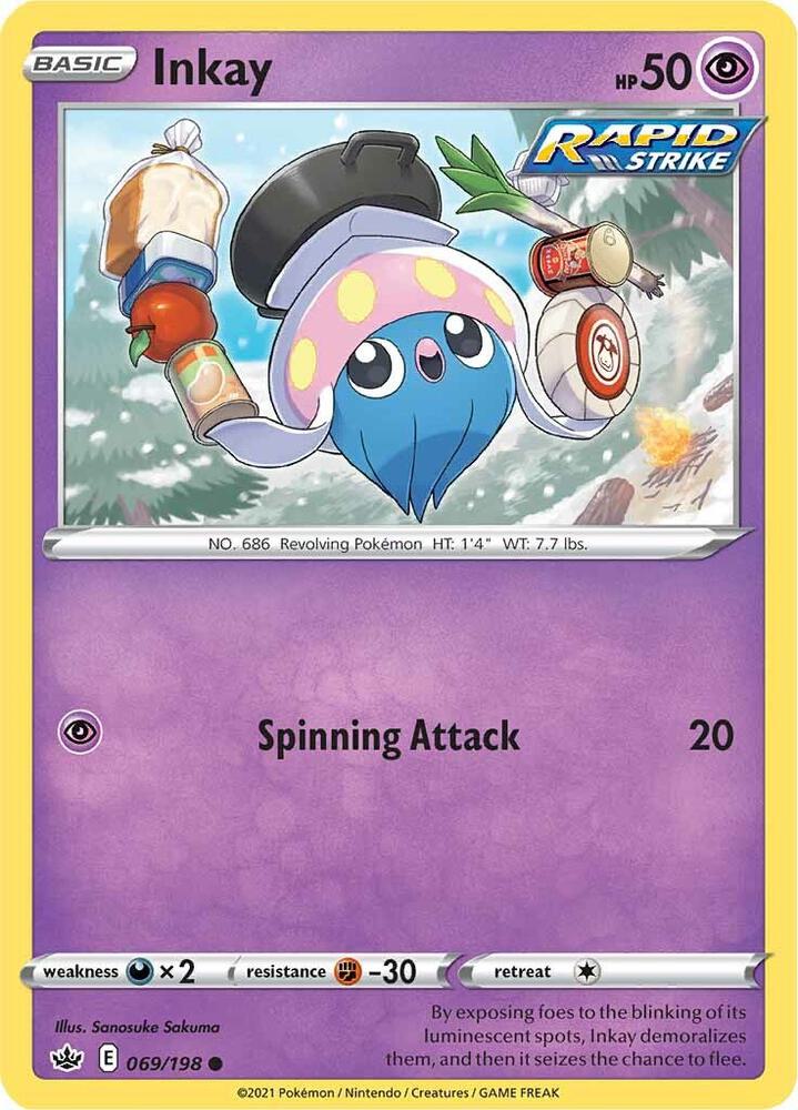 Inkay 069/198 — Chilling Reign Pokémon card