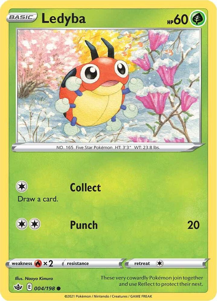 Pokemon - Chilling Reign - Ledyba - 004/198