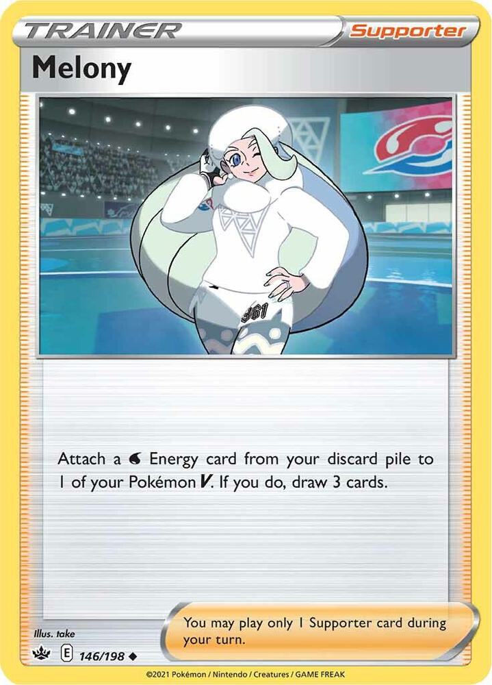 Melony 146/198 Reverse Holofoil — Chilling Reign Pokémon card
