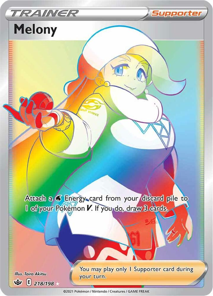 Melony 218/198 Holofoil — Chilling Reign Pokémon card