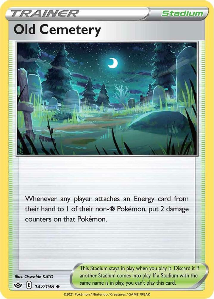 Pokemon - Chilling Reign - Old Cemetery - 147/198 - Reverse Holofoil
