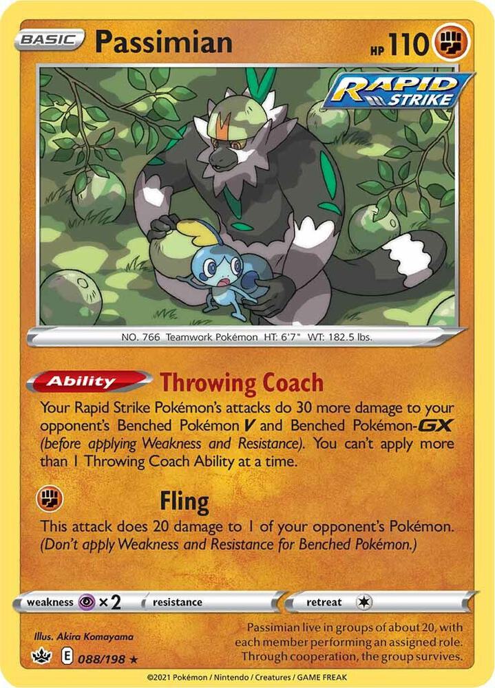 Passimian 088/198 — Chilling Reign Pokémon card