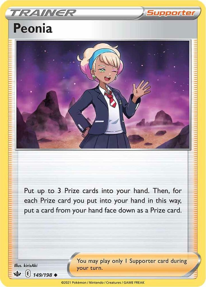 Peonia 149/198 Reverse Holofoil — Chilling Reign Pokémon card