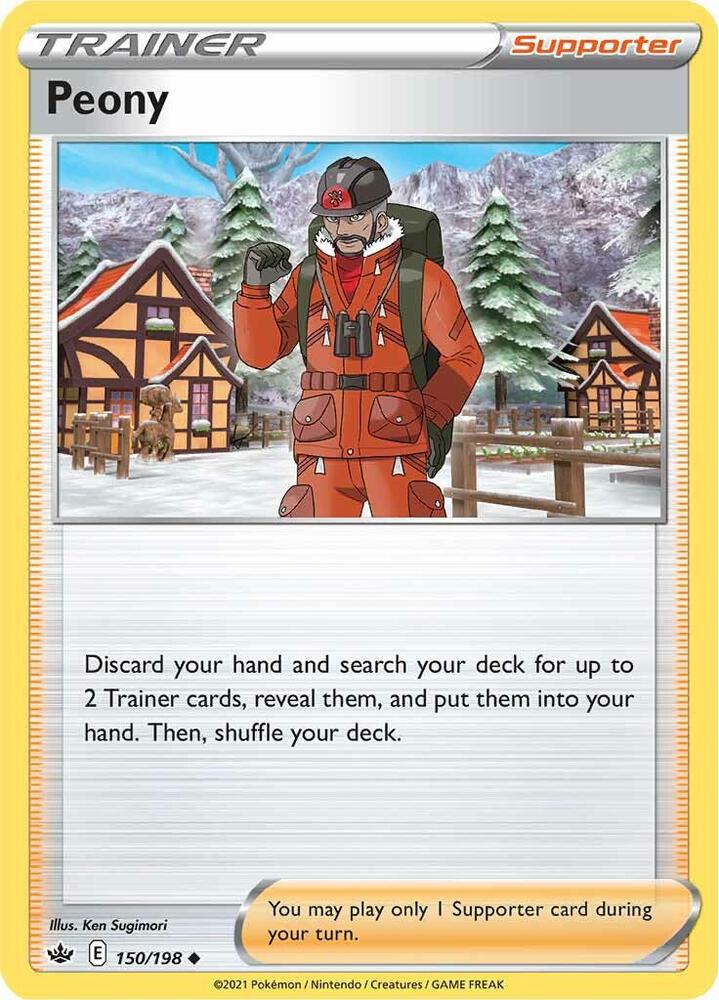 Peony 150/198 — Chilling Reign Pokémon card