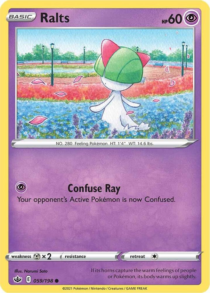 Ralts 059/198 — Chilling Reign Pokémon card