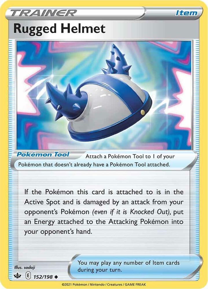 Pokemon - Chilling Reign - Rugged Helmet - 152/198 - Reverse Holofoil