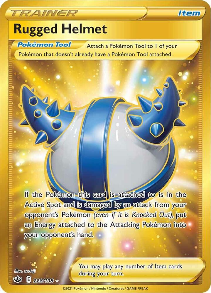 Rugged Helmet 228/198 Holofoil — Chilling Reign Pokémon card