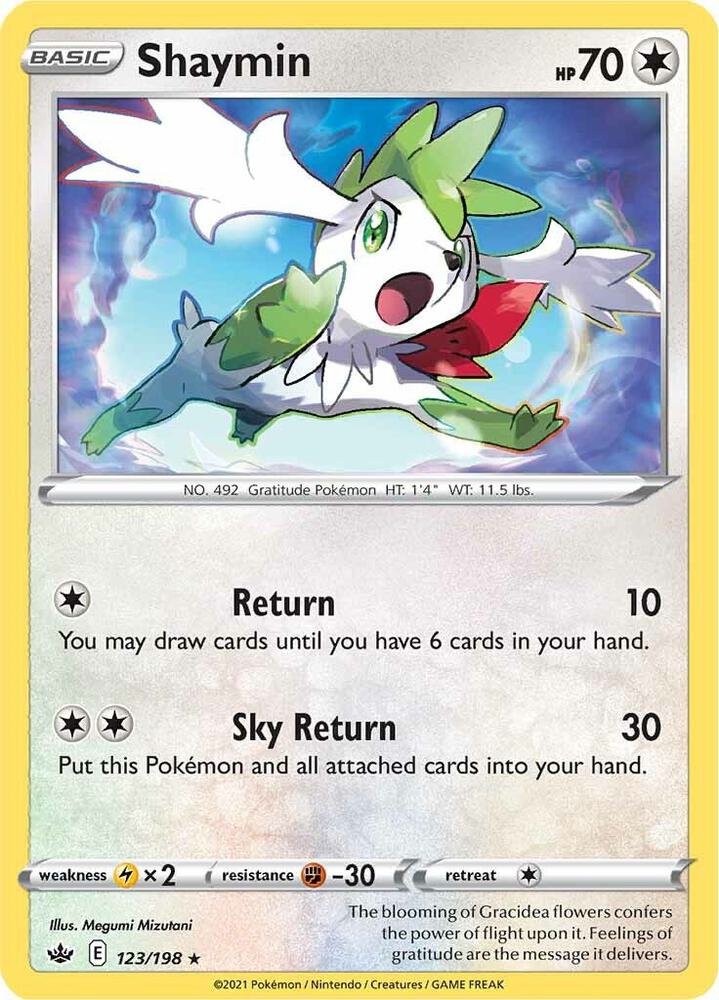 Shaymin 123/198 Holofoil — Chilling Reign Pokémon card