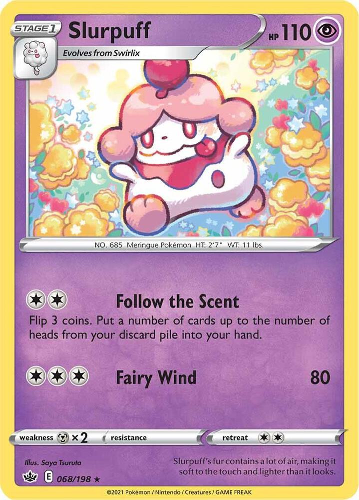 Slurpuff 068/198 Reverse Holofoil — Chilling Reign Pokémon card