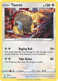 Tauros 115/198 Reverse Holofoil — Chilling Reign Pokémon card