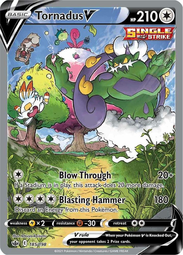 Pokemon - Chilling Reign - Tornadus V - 185/198 - Holofoil