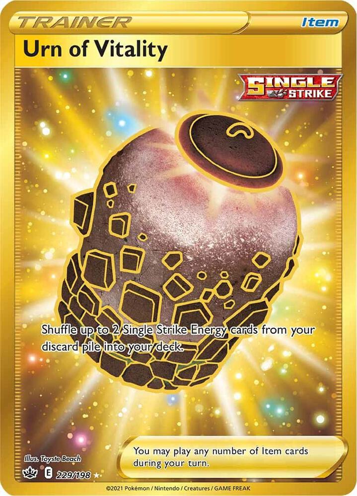 Urn of Vitality 229/198 Holofoil — Chilling Reign Pokémon card