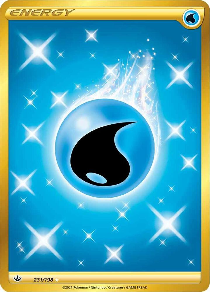 Water Energy 231/198 Holofoil — Chilling Reign Pokémon card