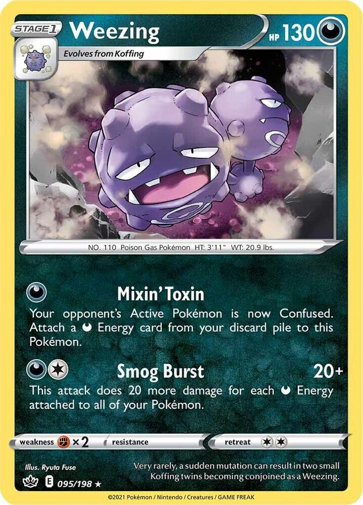 Weezing 095/198 — Chilling Reign Pokémon card