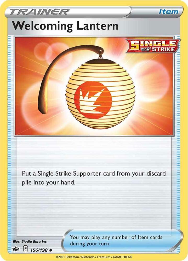 Welcoming Lantern 156/198 — Chilling Reign Pokémon card