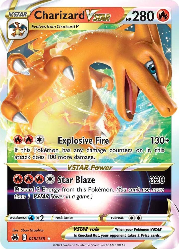 Pokemon - Crown Zenith - Charizard VSTAR - 019/159 - Holofoil