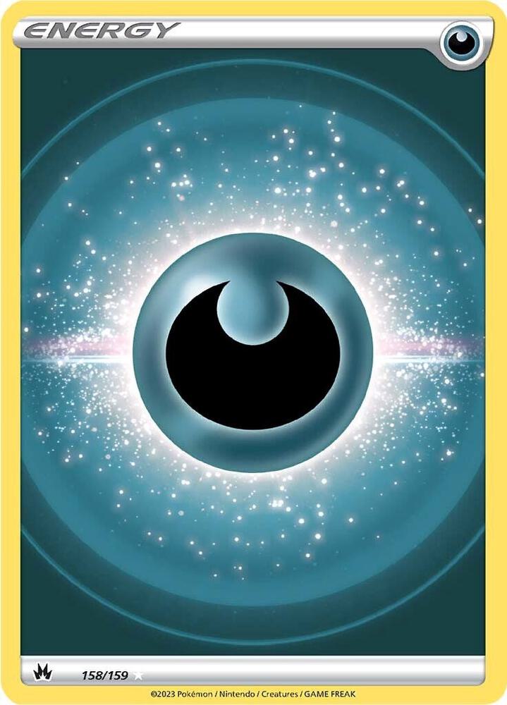Darkness Energy 158/159 Holofoil — Crown Zenith Pokémon card