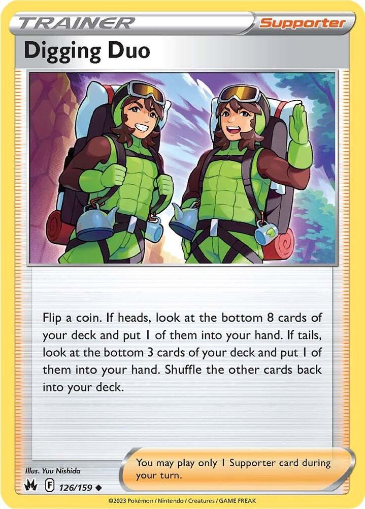 Digging Duo 126/159 — Crown Zenith Pokémon card