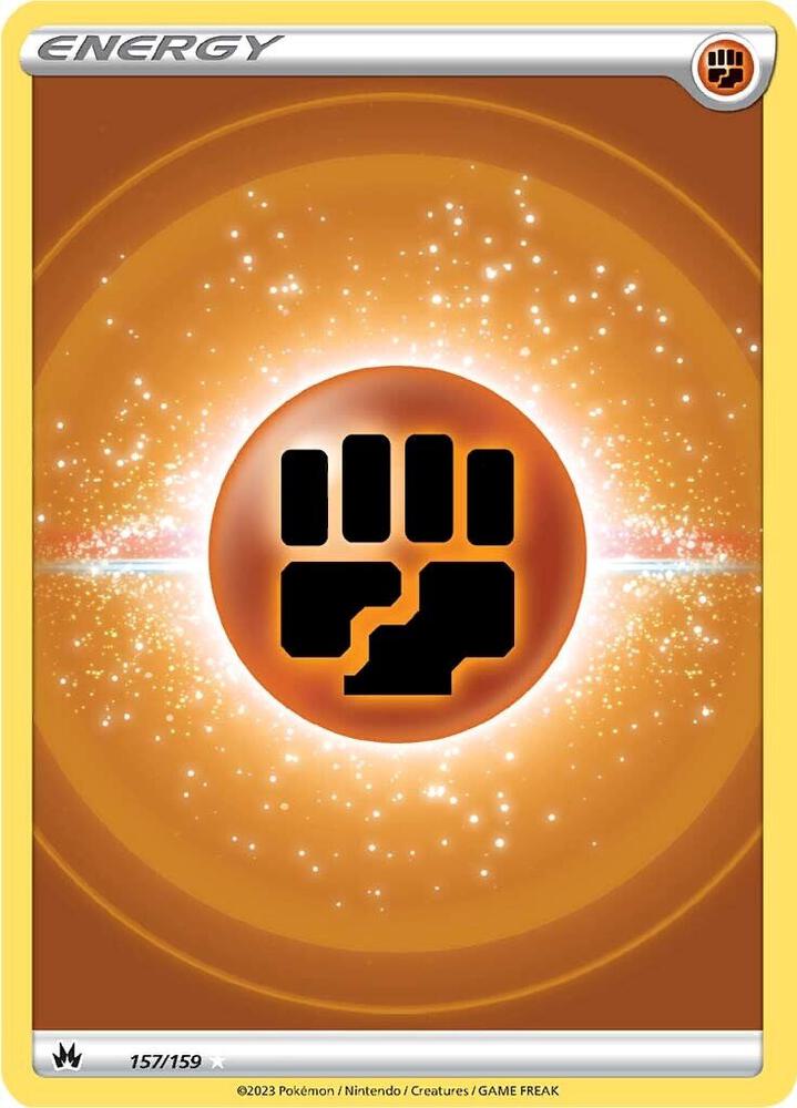 Fighting Energy 157/159 Holofoil — Crown Zenith Pokémon card
