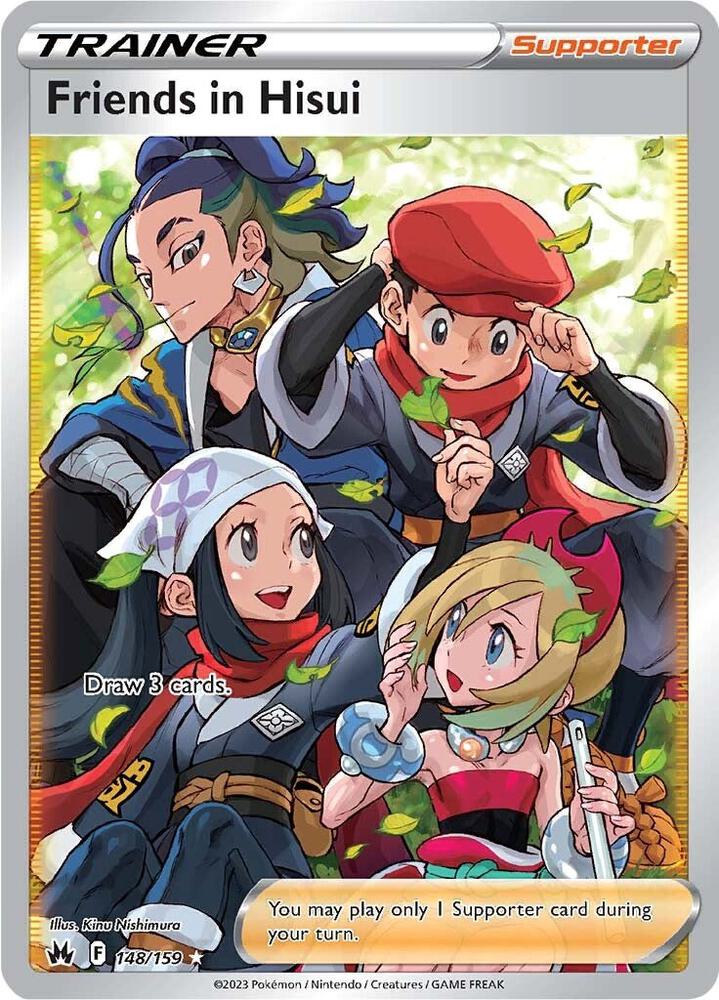 Friends in Hisui 148/159 Holofoil — Crown Zenith Pokémon card