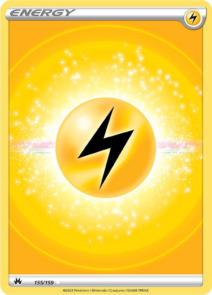 Lightning Energy 155/159 Holofoil — Crown Zenith Pokémon card