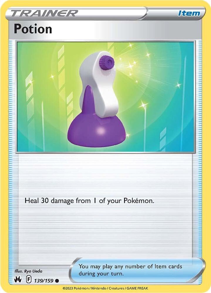 Potion 139/159 Reverse Holofoil — Crown Zenith Pokémon card