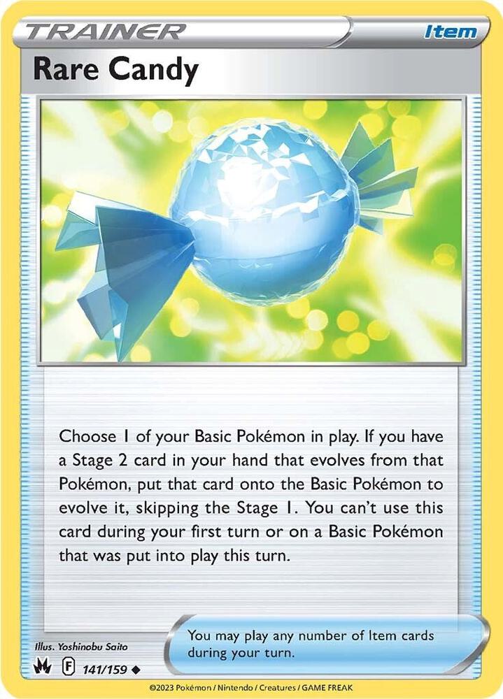 Rare Candy 141/159 — Crown Zenith Pokémon card