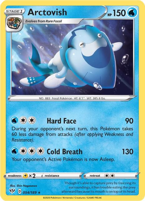 Arctovish 054/189 — Darkness Ablaze Pokémon card