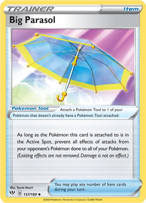 Pokemon - Darkness Ablaze - Big Parasol - 157/189 - Reverse Holofoil