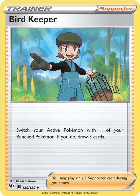 Bird Keeper 159/189 — Darkness Ablaze Pokémon card