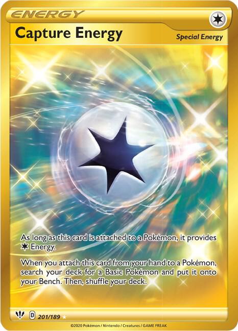 Capture Energy 201/189 Holofoil — Darkness Ablaze Pokémon card
