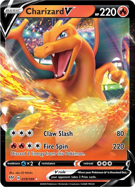 Pokemon - Darkness Ablaze - Charizard V - 019/189 - Holofoil